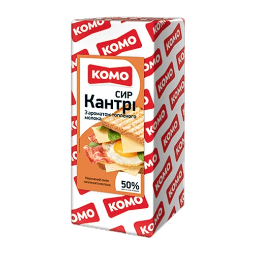 СЫР КОМО «КАНТРИ» С АРОМАТОМ ТОПЛЕНОГО МОЛОКА