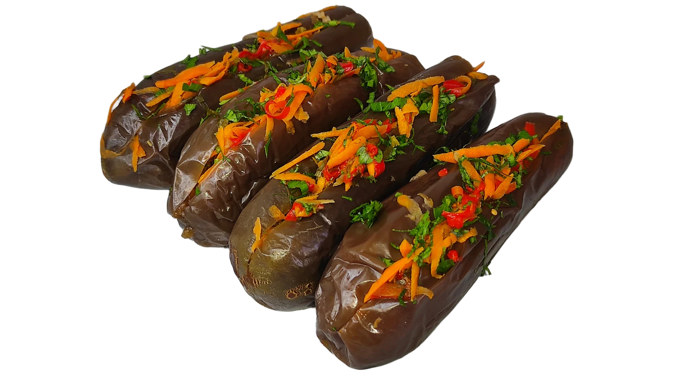 Баклажаны с морковкой